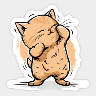 Cute Kitten Dancing Sticker